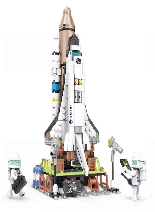 ICW Space Shuttle Construction Satellite Series DIY Building Blocks for Kids 404 PCS/ 4421,Red - Image 1